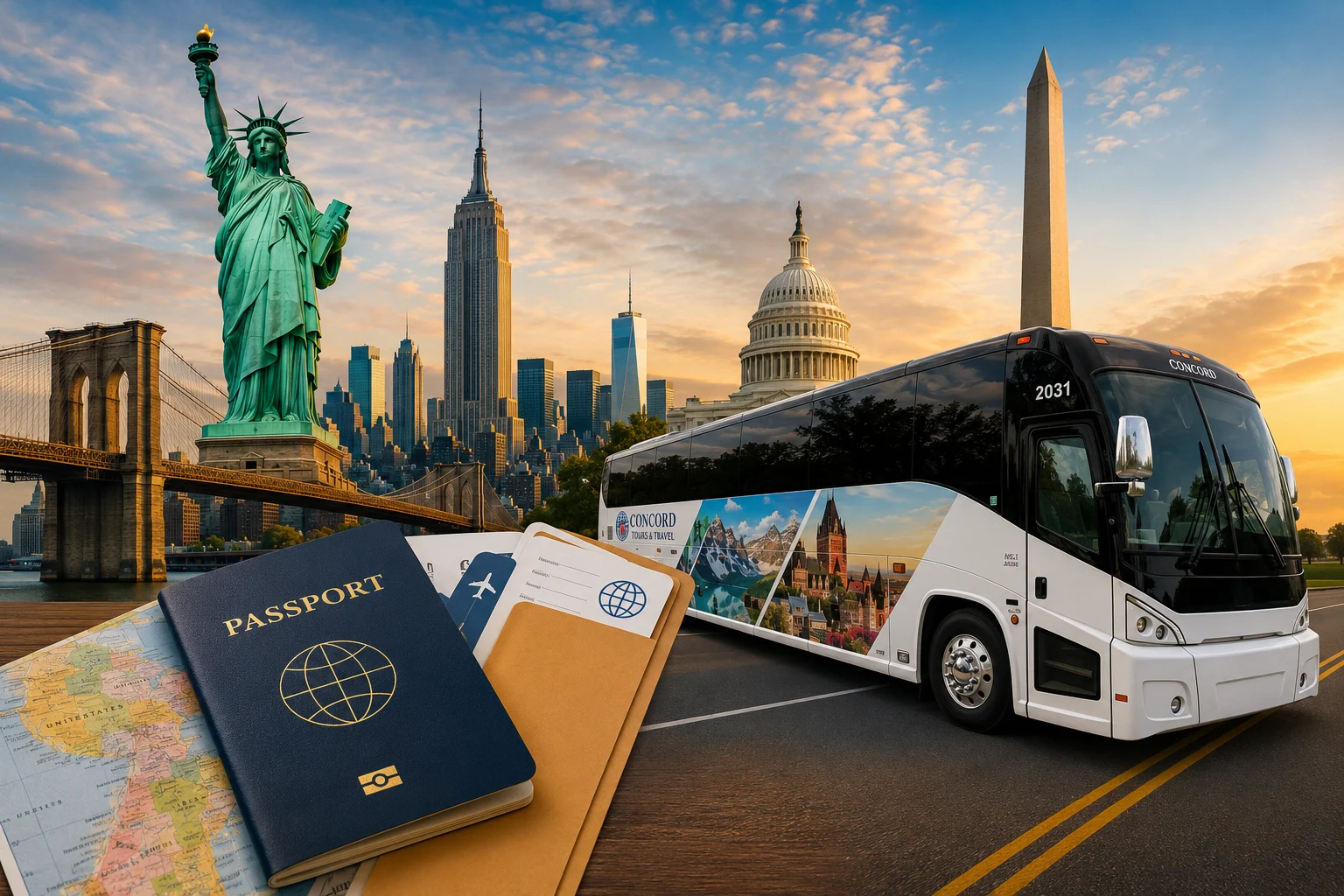 Documents nécessaires pour voyager aux États-Unis en autocar
